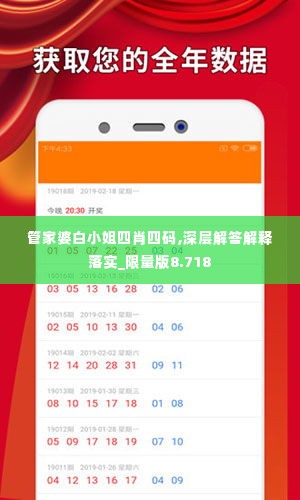 管家婆白小姐四肖四码,深层解答解释落实_限量版8.718