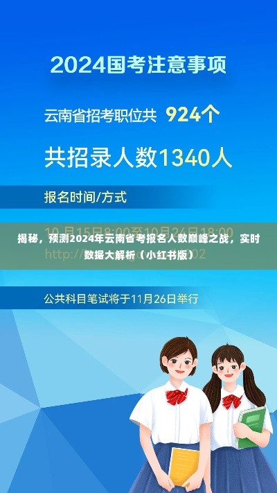 小红书版揭秘，预测2024年云南省考报名人数巅峰之战，实时数据大解析