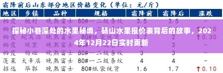 探秘小巷深处的水果秘境，砀山水果报价表背后的故事（实时更新）