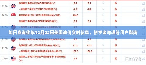 如何查询往年12月22日美国油价实时信息，初学者与进阶用户指南详解