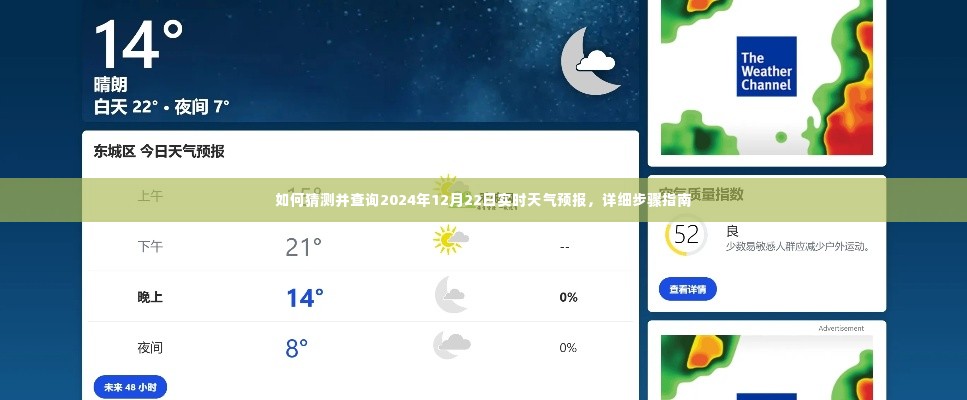 详细步骤指南，如何预测并查询2024年12月22日的实时天气预报