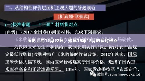 历史上的今天，聚焦19年12月实时热点事件回顾