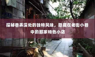 探秘老街小巷，独特风味特色小店的神秘魅力