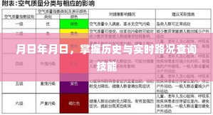 掌握历史与实时路况查询技能，月日年月日的交通指南