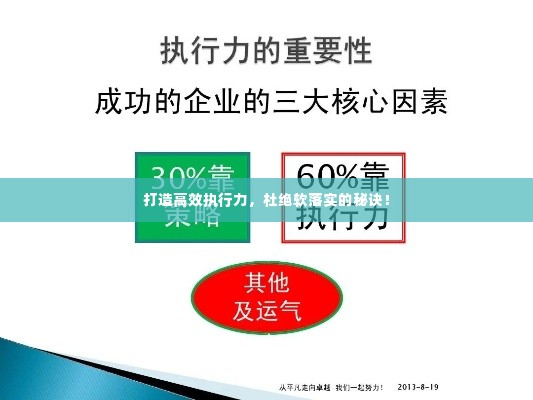 打造高效执行力，杜绝软落实的秘诀！