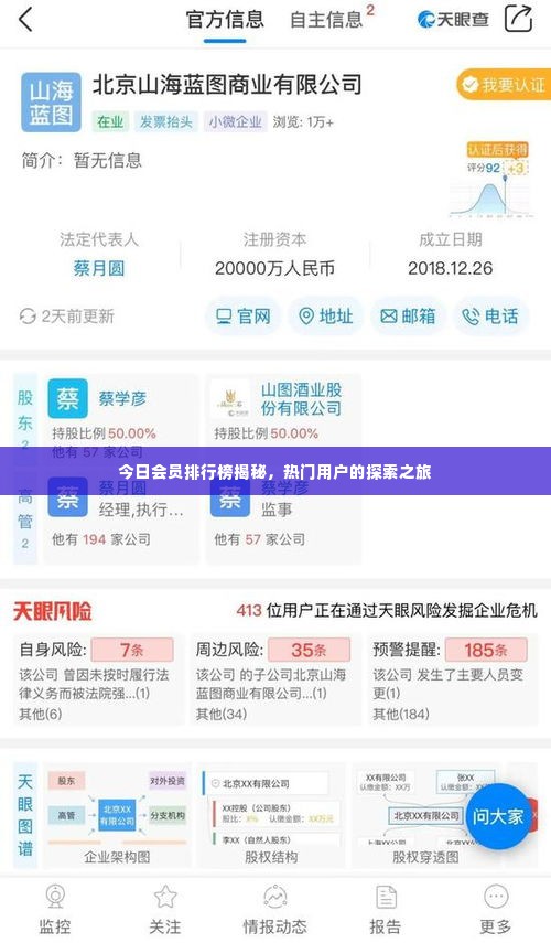 今日会员排行榜揭秘，热门用户的探索之旅