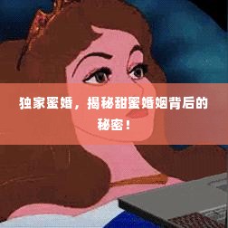 独家蜜婚，揭秘甜蜜婚姻背后的秘密！