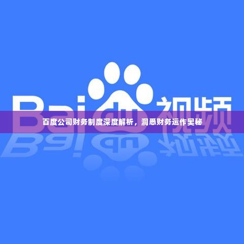 百度公司财务制度深度解析，洞悉财务运作奥秘