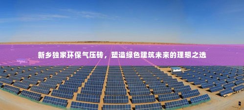 新乡独家环保气压砖，塑造绿色建筑未来的理想之选