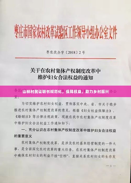 山林村民证明书规范化，保障权益，助力乡村振兴