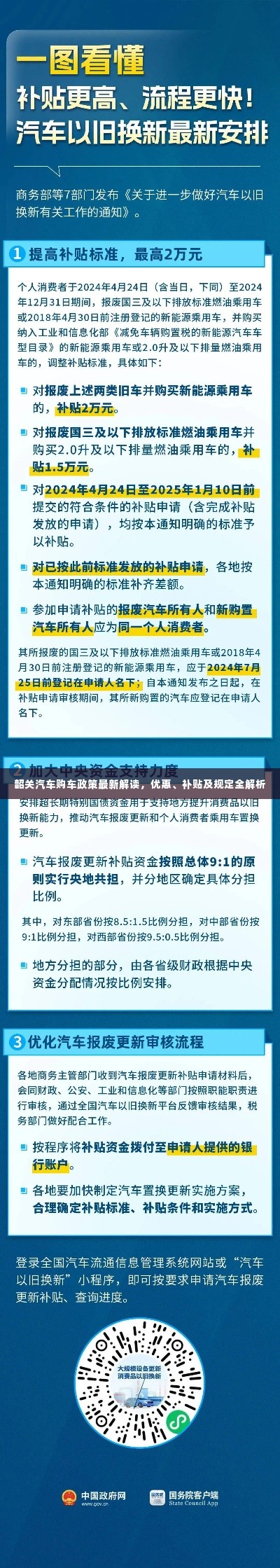 韶关汽车购车政策最新解读，优惠、补贴及规定全解析