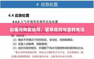 白莲河突发状况，紧急应对与实时关注