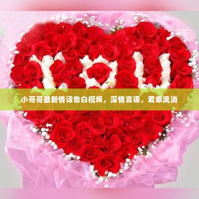 小哥哥最新情话告白视频，深情言语，爱意流淌