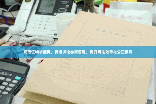 规范证物袋使用，促进诉讼卷宗管理，提升司法效率与公正保障